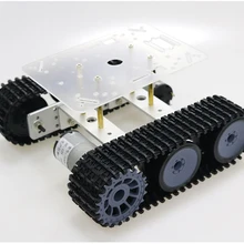 RC металла робот танк Шасси Мини TP100 гусеничный гусеничная машина с Пластик трек для Arduino diy учебный комплект