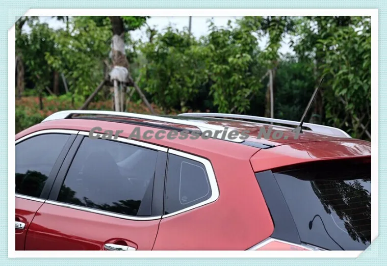 

Aluminum SUV car roof baggage luggage rack bar For Nissan X-Trail XTrail 2014 2015 2016 2017 2018 2019 by EMS
