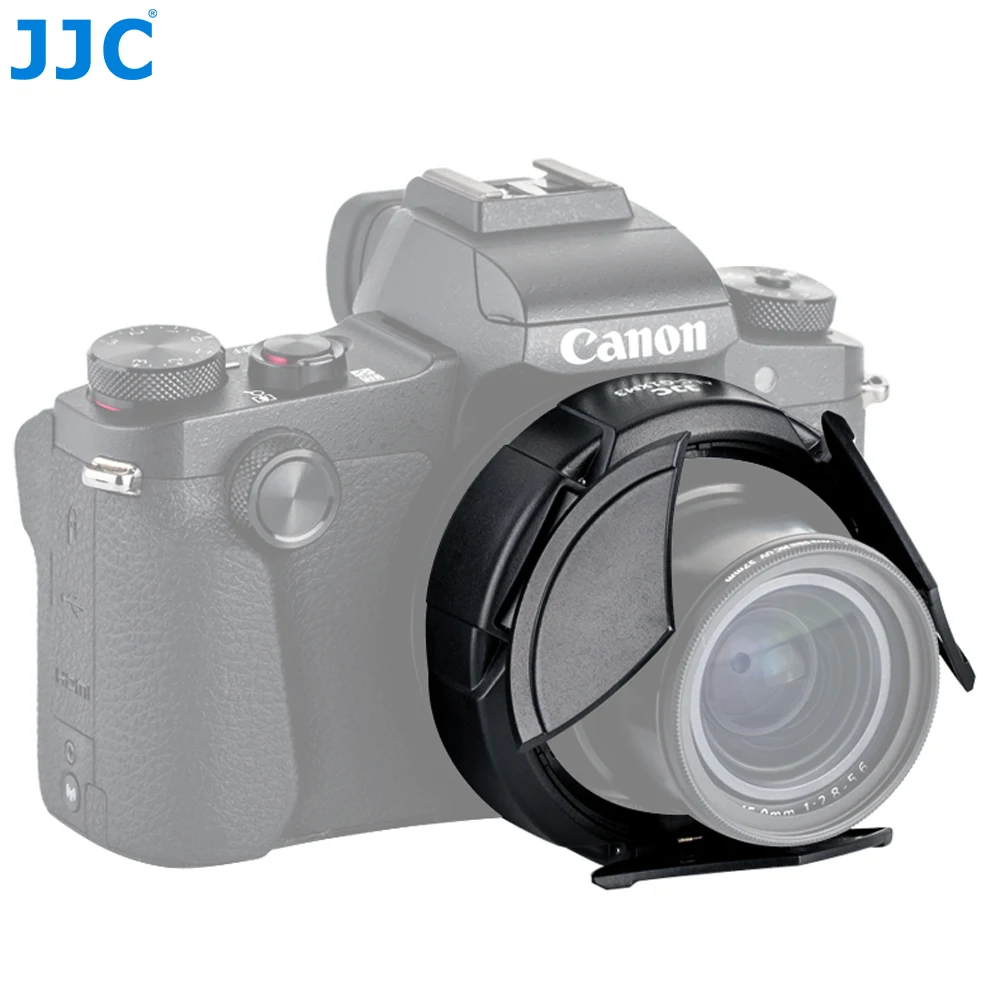 Камера JJC черный автоматическое защитное устройство для объектива самораскрывающаяся Автоматическая объектив Кепки зум-объектив для Canon