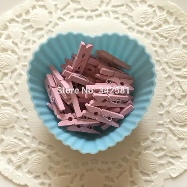 Online Shop 25 Cute Mini Pink Clothes Pegs Clothespins Baby Shower Online Shop 25 Cute Mini Pink Clothes Pegs Clothespins Baby Shower
