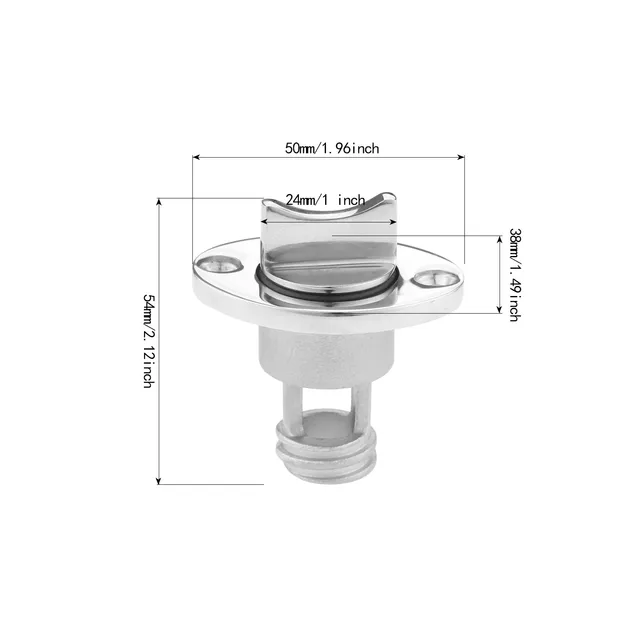 Livewell Plug Marine Hardware Adjustable T-Handle Twist-in Drain Plug Bung Socket For Dinghy Kayak Canoe Yacht Speedboat Boat Accessories - Boat Brass Drain Plug And Drain Plug T Handle Drain Plug