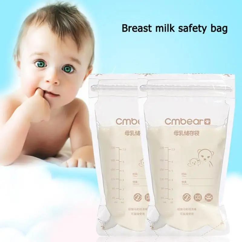 30/50 шт 220 мл хранение грудного молока одноразовые детские Еда свежий пакет для герметичной упаковки