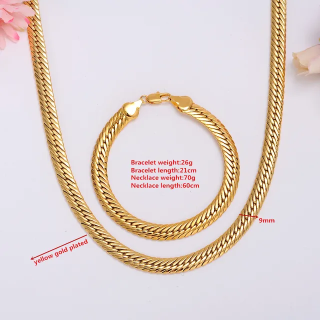 Gold Authentic 18 K Solid Gold Filled Mens Cuban Link Chain Necklace Sz Mmcelet 8 26inch Jewelry Sets Free Shipping Gold Authentic 18 K Solid Gold Filled Mens Cuban Link Chain Necklace Sz Mmcelet 8 26inch Jewelry Sets Free Shipping