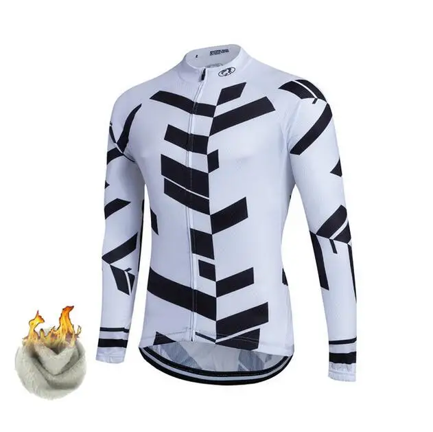 FASTCUTE Florr зимний флисовый Ropa Ciclismo велосипед Цикл Майо велосипедная одежда для горного велосипеда велоспортивная одежда для гонок термо Велоспорт Джерси - Цвет: C7