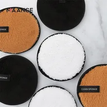 MAANGE 2 шт. губка для макияжа Профессиональные инструменты для снятия макияжа полотенце для очищения лица тканевые подушечки плюшевые слоеные модные новые 8W2
