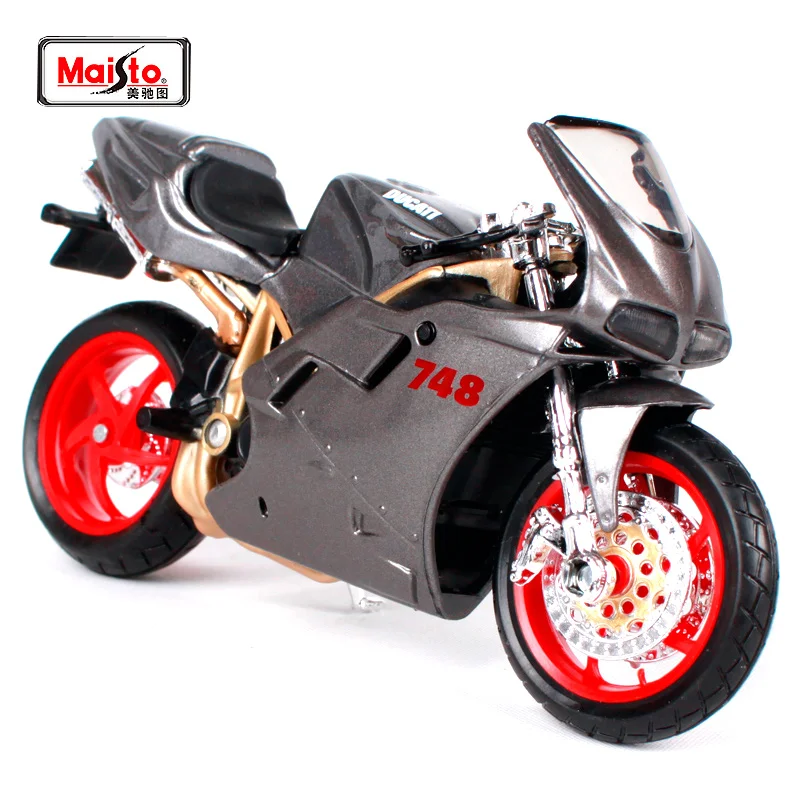 Модель мотоцикла MAISTO 1:18 Ducati 748 литая игрушка новая в коробке бесплатная доставка