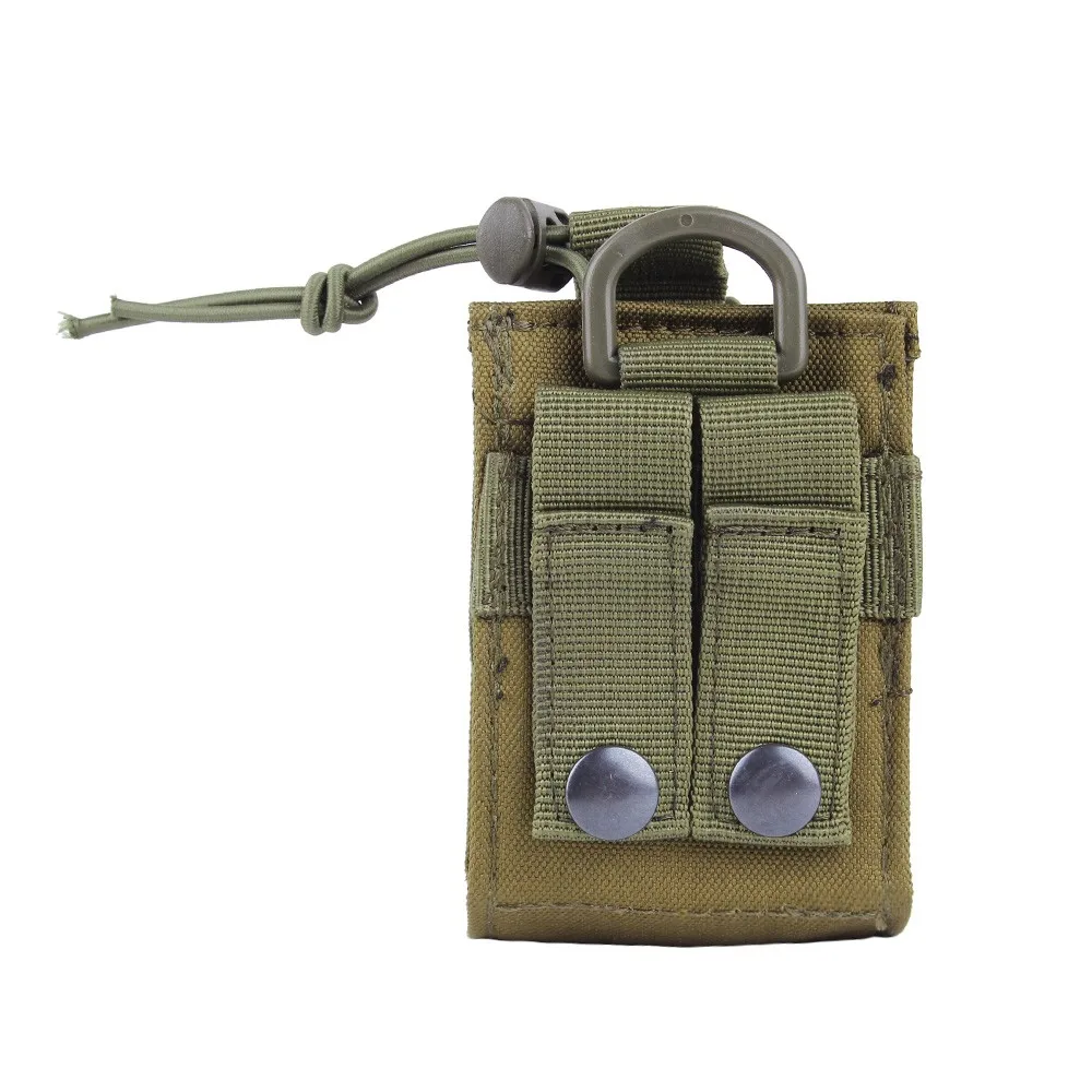 Tactical Molle Walkie Talkie Pouch Interphone Storage Bag Outdoor Molle Radio Pouch for Military Use Walkie-Talkie Case Holder