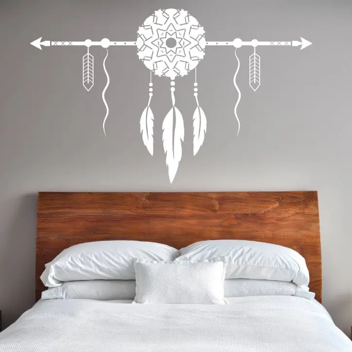 

Dream Catcher With Arrow Wall Decal Bedroom Decor New Design Dream Catcher Vinyl Wall Sticker Removable Home Wallpaper AY1601