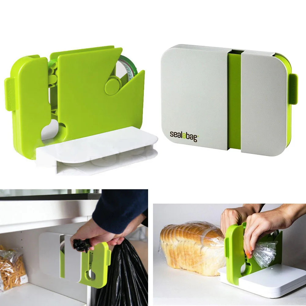 1 шт. бытовой портативный кухонный уплотнительный аппарат может быть Фиксатор-сумка зажимы Новое поступление Sealabag уплотнение в любом месте кухонный гаджет