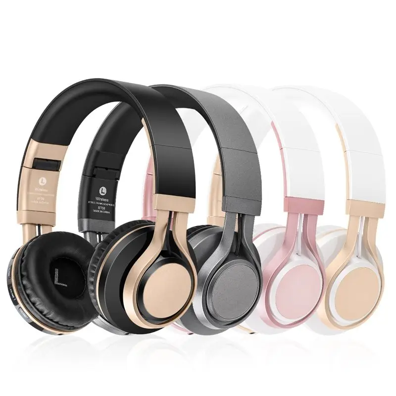 BT 08 Беспроводной Rose Bluetooth гарнитура складной регулируемый наушники С микрофоном