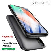 6000 мАч чехол для зарядного устройства для iPhone XR power Case Портативный чехол для iPhone Xs Max power Bank с аудио