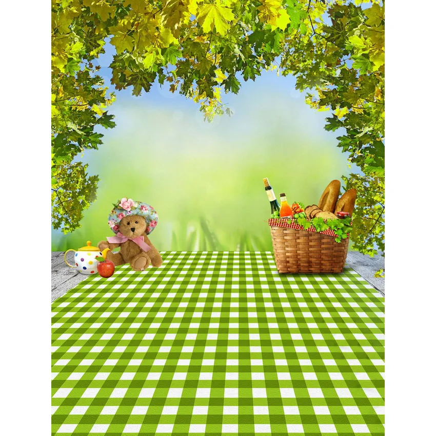 Vinyl Photography Background Picnic Family Meal Computed Printed