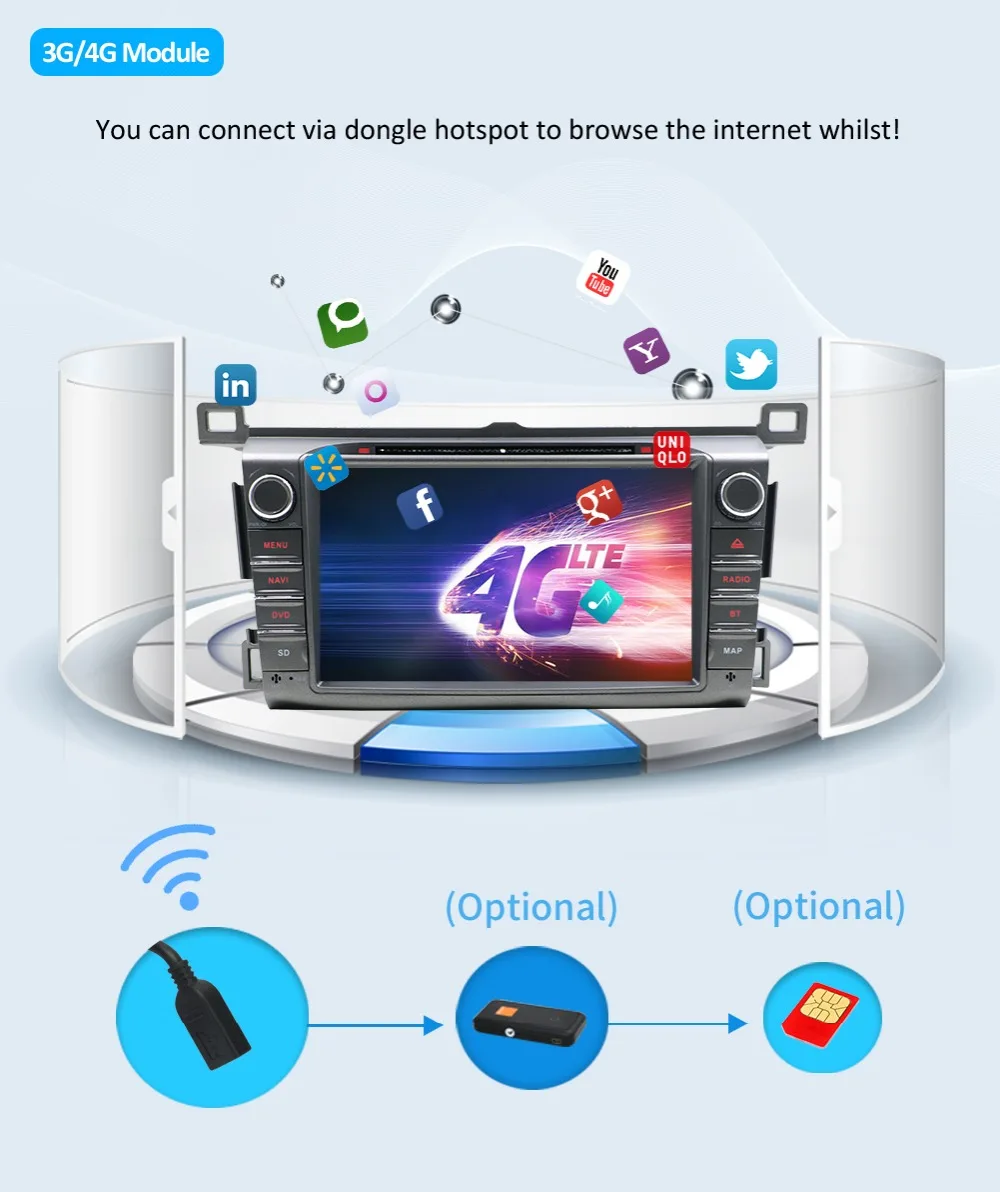 Discount Android 9.0 2 din car radio GPS Car DVD Player For Toyota RAV4 RAV 4 2013 2014 2015 2016 bluetooth wifi RDS WIFI car multimedia 16