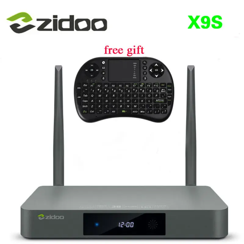   ZIDOO X9S TV BOX Android 6.0 + OpenWRT(NAS) Realtek RTD1295 2G/16G 802.11ac,2.4GHz,5.8GHz Wifi BT4.0 1000M Media Player 