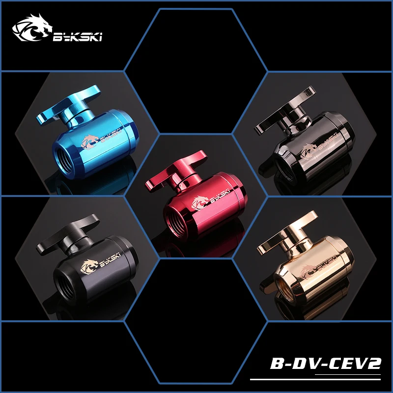 

BYKSKI Water Valve Switch Double Inner G1/4 Thread Double Female Water Cooler System Computer Accessories Fitting