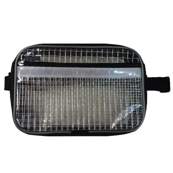 

1 PCS Anti-Static Cleanroom Clear Tool Bag Full Cover Pvc For Engineer Waist Bag Pack 25 x 6 x 16cm