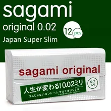 12 pcs Made in Japan 0 02mm super thin like not wearing condom SAGAMI ORIGINAL NO