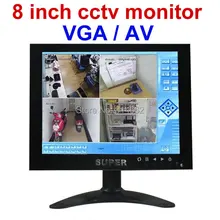 800x600 8 дюймовый монитор видеонаблюдения для видеонаблюдения BNC/VGA/AV видео выход профессиональная cctv lcd монитор