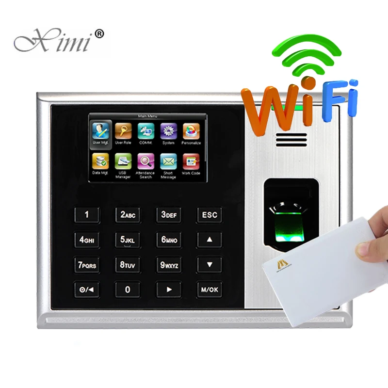 

WIFI TCP/IP Fingerprint Time Attendance With 10000 MF Card Capacity Reader ZK S30 Biometric Fingerprint Time Recorder Time Clock