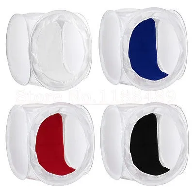 

30cm 40cm 50cm 60cm 80cm Photo Studio Shooting Tent Light Diffusion Soft Box 4 Color Backdrop Carry bag photography tent Softbox