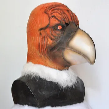 

Brand new Masquerade Full Head Party Vulture man Cosplay Carnival Costume Latex Bird animal Masks