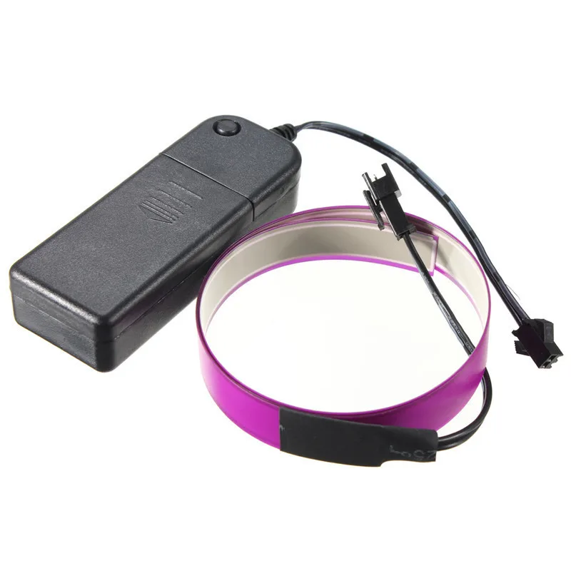 2aa 3V батарея 5V USB или dc12v 5 цветов неоновый светильник светящийся EL провод веревка лента кабельная лента светодиодный светильник Холодный светильник для автомобиля декоративная лента лампа