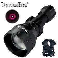 UniqueFire 1503 IR850nm светодиодный фонарик T50 Тактический зум охотничий фонарь+ Крепление прицела 3 режима