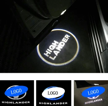 

2X LED door step welcome courtesy laser projector Logo Shadow light lamp for Highlander 2007-2018