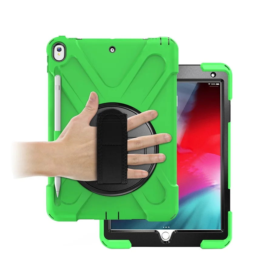 Чехол для iPad Air 3 10," Release 360 градусов поворотный с карандашом держатель гибридный противоударный чехол для iPad Pro 10,5 - Цвет: Green