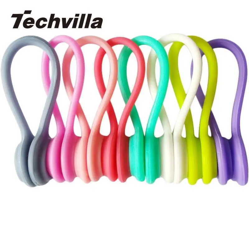 techvilla Magnetic Earphone font b Cable b font Wire Hub Management Holder Bobbin font b Winder