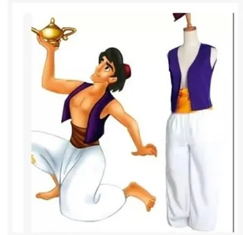 

Adult Aladdin Lamp Prince Aladdin Costume Halloween Anime Cosplay Fancy Dress Adam prince Costumes