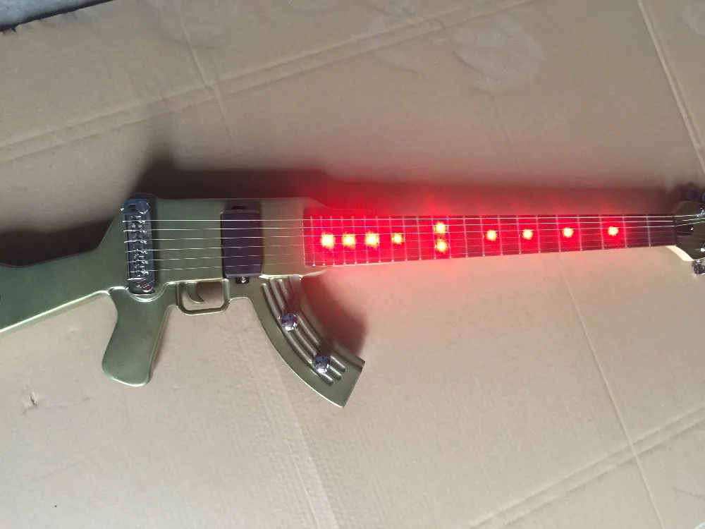 

Electric Guitar/Gun Guitar/Green Red LED Light Individual Guitar/Customizable Guitar