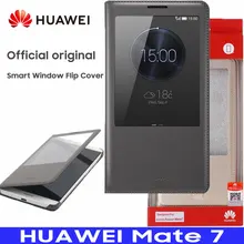 Чехол для huawei MATE 7, официальный смарт-чехол с окошком для просмотра, кожаный чехол для телефона Funda huawei Ascend MATE7, защитный чехол