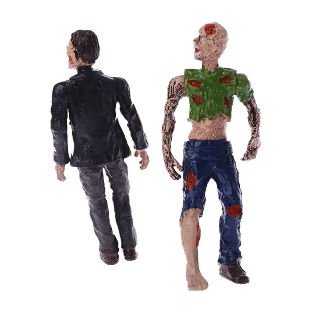 6Pcs Walking Corpses Model Terror Zombies Kids Children Action Figure Toys Dolls Halloween Decor Figurines 5