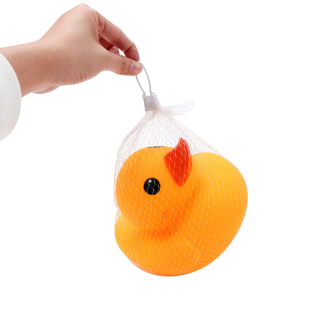 

2019 Kids Cute Yellow Duck Rubber Animals With Sound Baby Shower Party Favors Toy Children's products good-looking Bath toy