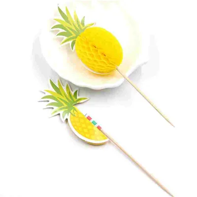 Flamingo Cupcake Toppers DIY Cakes Topper Picks Pinapple Topper WeddingBirthday Party Decoration Baby Shower Supplies DE2 (4)