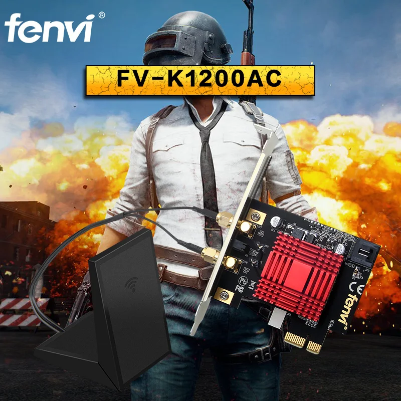 Fenvi Wireless Gaming Wlan Wifi Dual band Desktop WiFi Bluetooth PCI E
