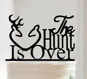 

100pcs/lots Heart Collection wedding Mr & Mrs Deer Heart Acrylic Cake Topper Cake card decorate