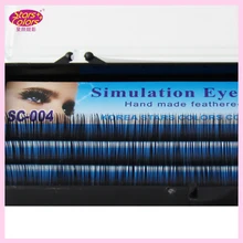 Single Lashes C curl Eyelash Handmade Synthetic Black False Eyelashes Extension Thickness 6 8 10 12mm