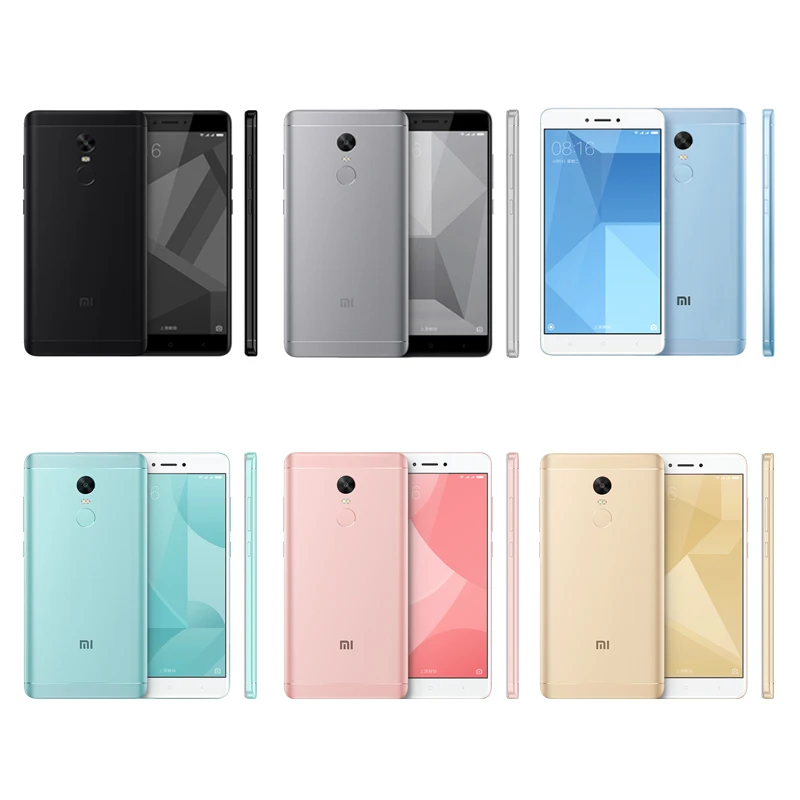 Оригинальный Xiaomi Redmi Примечание 4X мобильного телефона 4 Гб Оперативная память 64
