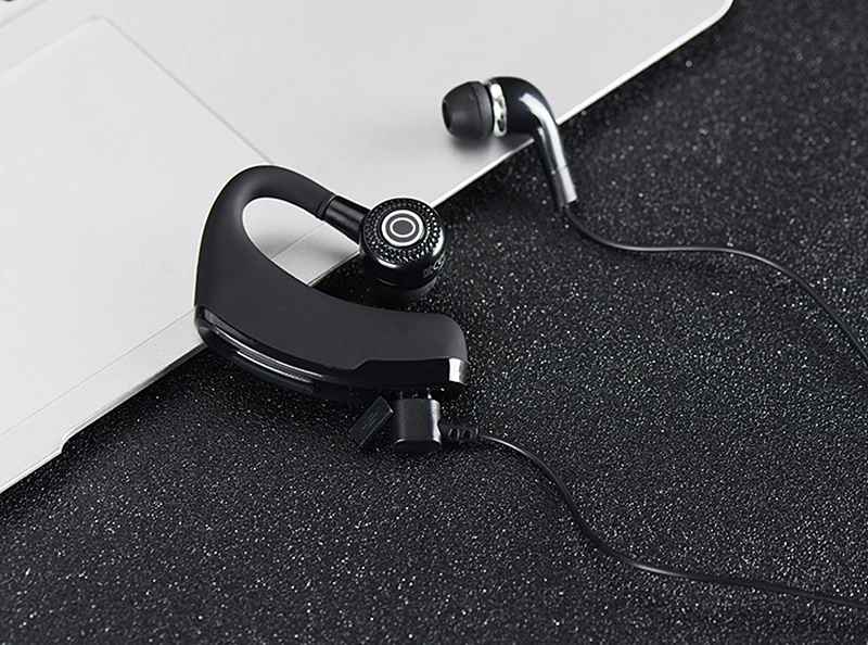 V9 Wireless Headset with Mic Voice Control Bluetooth Earphone for Phone Fit on Left Right ear (9)_