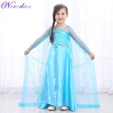 2019 Elsa Dresses For Girls Princess Anna Elsa Costume Cosplay Dress Kids Fancy Halloween Party Christmas Girls Dresse Sets baby girls dress christmas anna elsa cosplay costume summer dresses girl princess elsa dress for birthday party vestidos menina