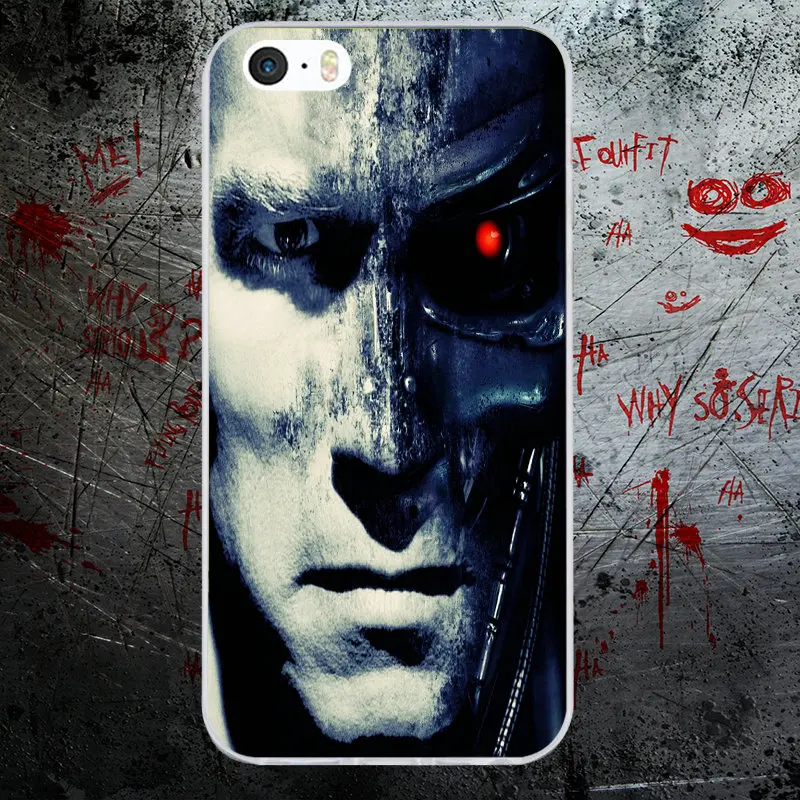 Fashoin Movie Terminator Soft TPU Silicone Mobile Phone Cases Cover for iPhone X 8 7 6S 6 Plus 5 5S SE 5C 4S 4 Shell Bags - Цвет: Picture 3