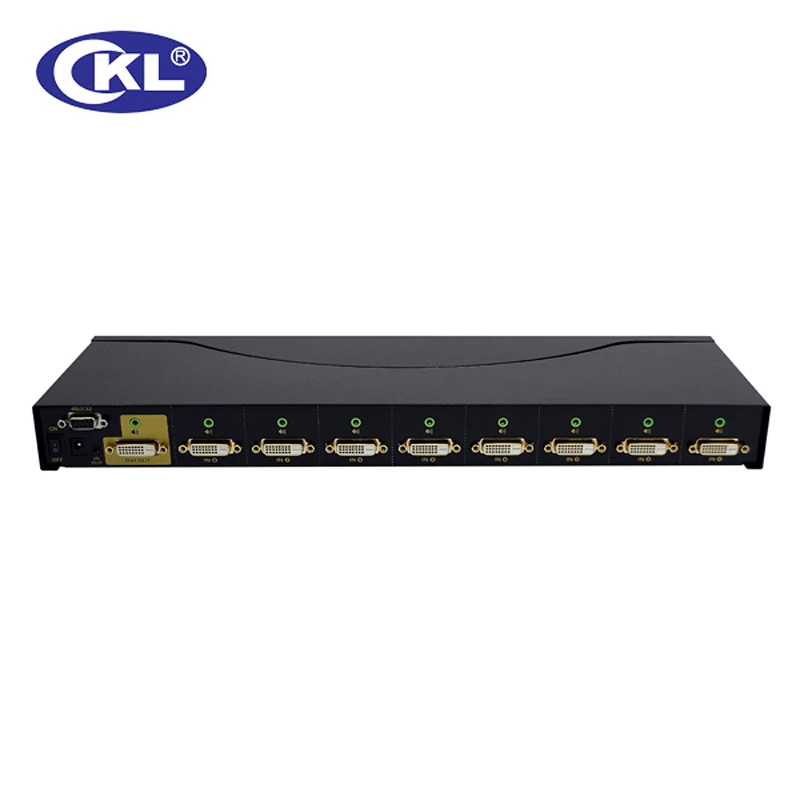 CKL-81D 8x1 8 портов 8 в 1 переключатель dvi Wth ИК-пульт дистанционного управления, RS232 управление, автоматическое обнаружение, функция автоматического сканирования, поддержка EDID