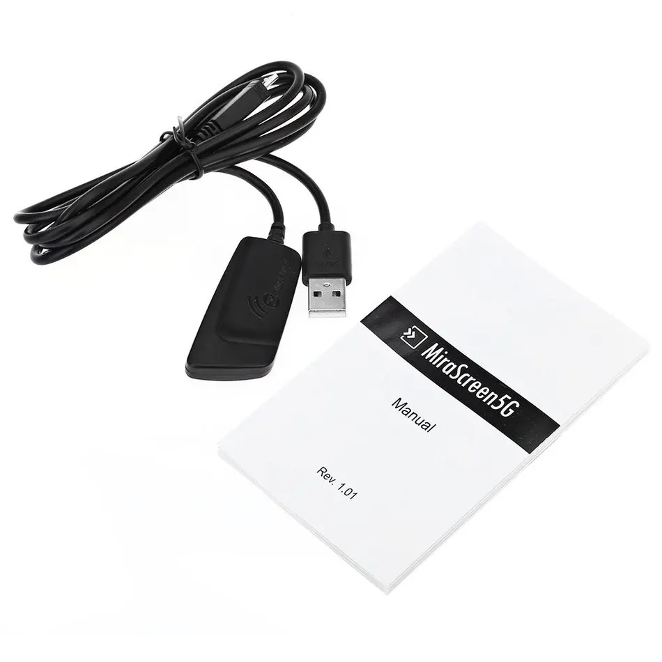Mirascreen TV Dongle 5G DLNA Airplay Miracast WiFi Display Receiver Android TV Stick With Built In Wi-Fi Module High Definition