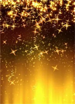 

LIFE MAGIC BOX Vinyl Photophone Photography Backdrops Fundos De Natal Golden Yellow Stars Photo Studio Backgrounds