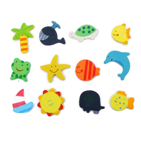 12 قطعة/مجموعة الملونة طفل الطفل الخشب الكرتون مغناطيس الثلاجة الطفل لعبة تعليمية المنزل ديكور P20 12 قطعة/مجموعة الملونة طفل الطفل الخشب الكرتون مغناطيس الثلاجة الطفل لعبة تعليمية المنزل ديكور P20