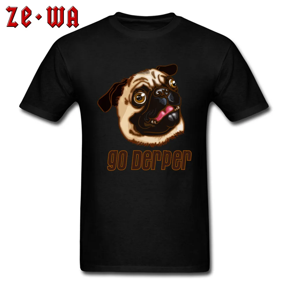 GO DERPER Unique Short Sleeve Tops & Tees Summer O-Neck 100% Cotton Mens Top T-shirts Unique Tops Tees Cheap Top Quality GO DERPER black