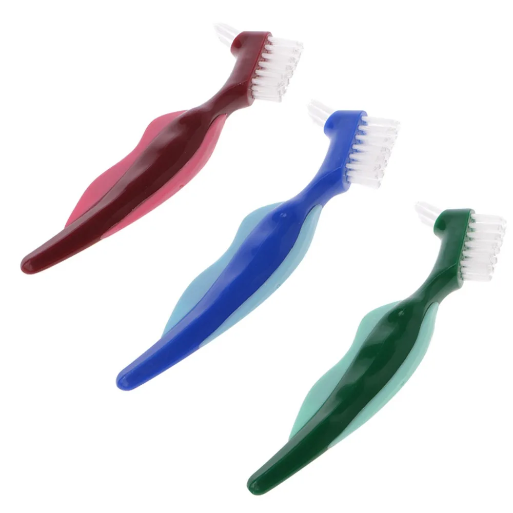 

Y-Shape Dedicated Denture Double Brush Teeth Oral Care Make Up