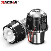 Metal 2.5 inch Bi-Xenon HID Auto Car-Styling Fog Light Projector Lens Hi/Lo Universal Fog Lamp Car Retrofit H11 HID Led Bulbs